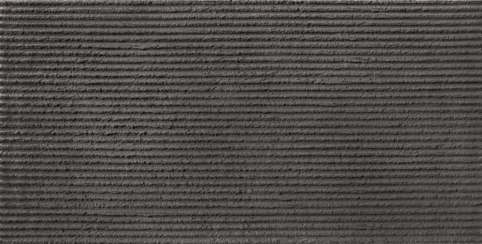 Гибкая керамика Байджакс Полукруглый рифленый камень Dark Grey 043 (2700х600х4-9 мм)
