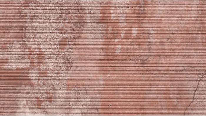 Гибкая керамика Байджакс Волнистый камень Coral Red (2700х1200х2-3 мм)