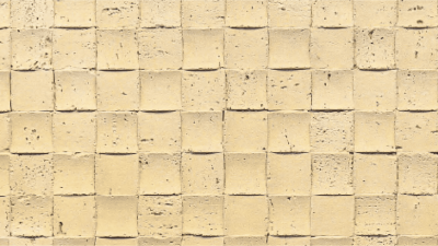 Гибкая керамика Байджакс Мозаика Травертин Cloud fog yellow (2400х600х2-10 мм)